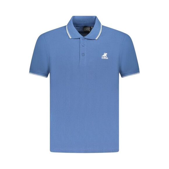 U.S. Grand Blue Cotton Men Polo Men's Shirt